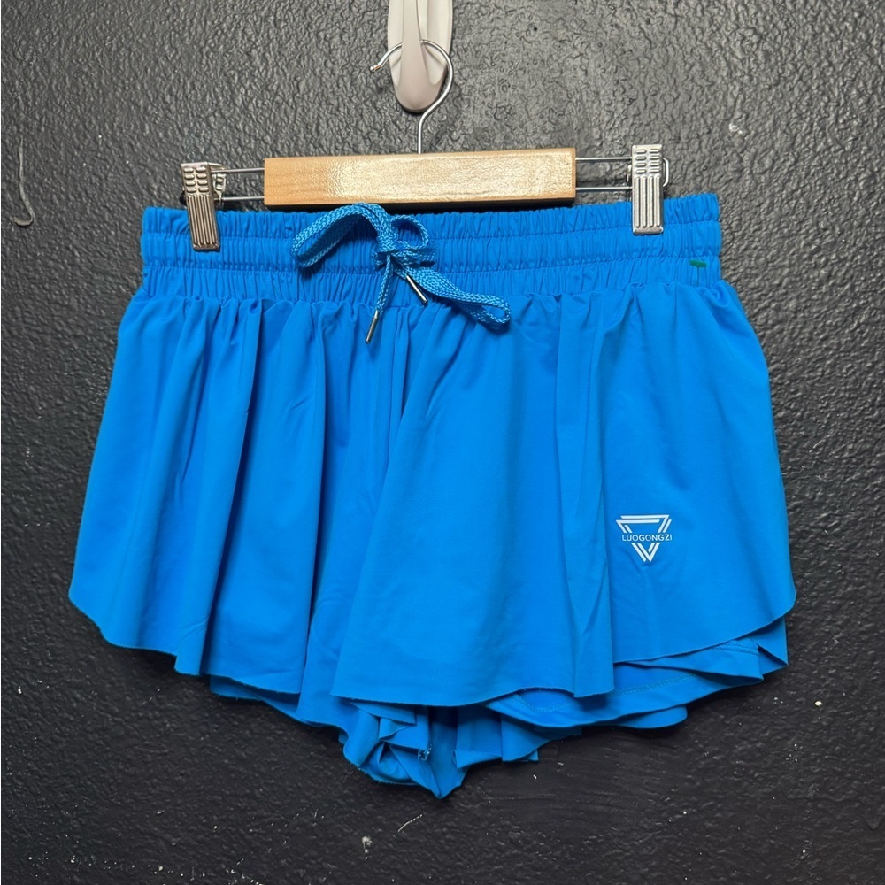 Women’s Luogongzi Vibrant Blue Athletic Shorts
